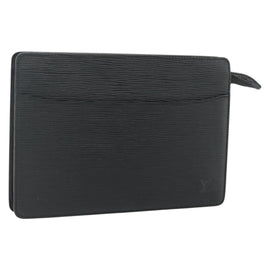 LOUIS VUITTON Epi Pochette Homme Clutch Bag Black M52522 LV Auth ep14052