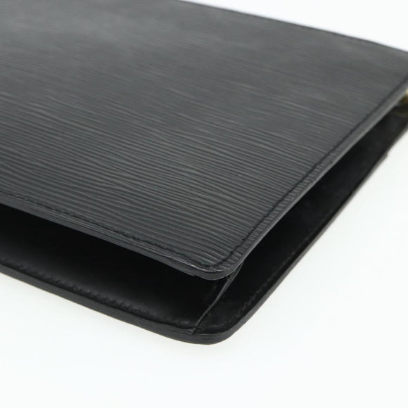 LOUIS VUITTON Epi Pochette Homme Clutch Bag Black M52522 LV Auth ep14052