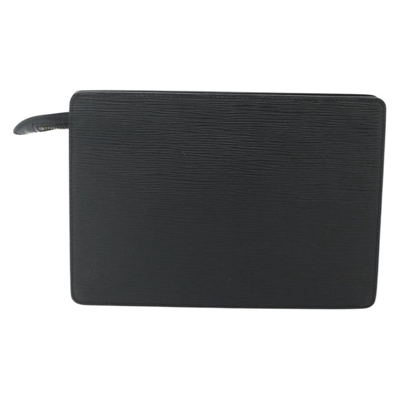 LOUIS VUITTON Epi Pochette Homme Clutch Bag Black M52522 LV Auth ep14052