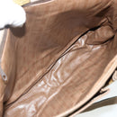 FENDI Zucchino Canvas Shoulder Bag Coated Canvas Beige Gold Auth ep14053-12