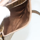 FENDI Zucchino Canvas Shoulder Bag Coated Canvas Beige Gold Auth ep14053-22