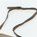 FENDI Zucchino Canvas Shoulder Bag Coated Canvas Beige Gold Auth ep14053-8