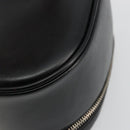 GUCCI Vanity Hand Bag Leather Black Silver Auth ep14055-15