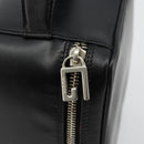 GUCCI Vanity Hand Bag Leather Black Silver Auth ep14055-10