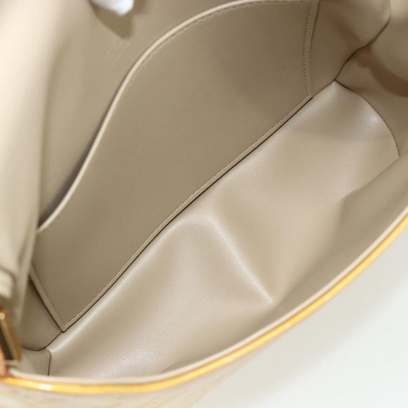 LOUIS VUITTON Monogram Vernis Thompson Street Bag Beige M91301 LV Auth ep14057A