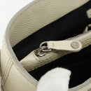 CELINE Boogie Bag Hand Bag Leather Ivory Silver Auth ep14060-20