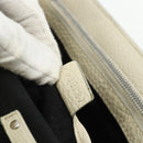 CELINE Boogie Bag Hand Bag Leather Ivory Silver Auth ep14060-12