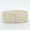 CELINE Boogie Bag Hand Bag Leather Ivory Silver Auth ep14060-5