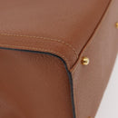 GUCCI Bamboo Hand Bag Leather Brown Gold 002 123 0260 Auth ep14063-14
