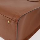 GUCCI Bamboo Hand Bag Leather Brown Gold 002 123 0260 Auth ep14063-9