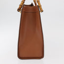GUCCI Bamboo Hand Bag Leather Brown Gold 002 123 0260 Auth ep14063-4