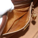 GUCCI Shoulder Bag Canvas Beige Gold Auth ep14080-11