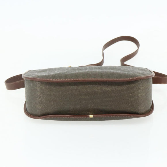 GUCCI Shoulder Bag Canvas Beige Gold Auth ep14080