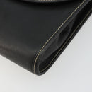 Christian Dior Shoulder Bag Leather Black Gold Auth ep14089-10