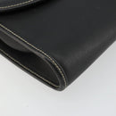 Christian Dior Shoulder Bag Leather Black Gold Auth ep14089-11