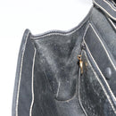 Christian Dior Shoulder Bag Leather Black Gold Auth ep14089-20