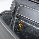 Christian Dior Shoulder Bag Leather Black Gold Auth ep14089-21