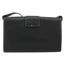 Christian Dior Shoulder Bag Leather Black Gold Auth ep14089-3