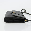Christian Dior Shoulder Bag Leather Black Gold Auth ep14089-4