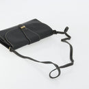 Christian Dior Shoulder Bag Leather Black Gold Auth ep14089-7