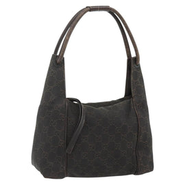 GUCCI GG Canvas Hand Bag Dark Brown 101333 Auth ep14092