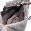 GUCCI GG Canvas Hand Bag Dark Brown 101333 Auth ep14092-17