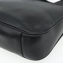 GUCCI Bamboo Shoulder Bag Leather 2way Black Gold 001 1998 1638 Auth ep14094-17