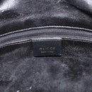 GUCCI Bamboo Shoulder Bag Leather 2way Black Gold 001 1998 1638 Auth ep14094-19