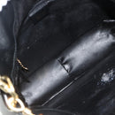 GUCCI Bamboo Shoulder Bag Leather 2way Black Gold 001 1998 1638 Auth ep14094-10