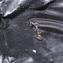 GUCCI Bamboo Shoulder Bag Leather 2way Black Gold 001 1998 1638 Auth ep14094-22
