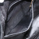 GUCCI Bamboo Shoulder Bag Leather 2way Black Gold 001 1998 1638 Auth ep14094-11