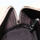 LOEWE Anagram Americana 28 Hand Bag Suede Beige Silver Auth ep14101A-20