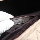 LOEWE Anagram Americana 28 Hand Bag Suede Beige Silver Auth ep14101A-12