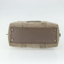 LOEWE Anagram Americana 28 Hand Bag Suede Beige Silver Auth ep14101A-5