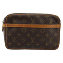 LOUIS VUITTON Monogram Compiegne 23 Clutch Bag M51847 LV Auth ep14103-13