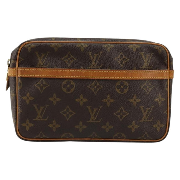 LOUIS VUITTON Monogram Compiegne 23 Clutch Bag M51847 LV Auth ep14103