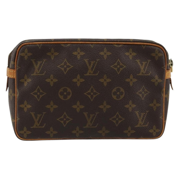 LOUIS VUITTON Monogram Compiegne 23 Clutch Bag M51847 LV Auth ep14103