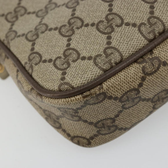 GUCCI GG Supreme Shoulder Bag Beige Gold 97 02 068 Auth ep14104