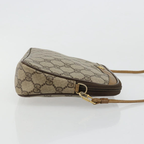 GUCCI GG Supreme Shoulder Bag Beige Gold 97 02 068 Auth ep14104