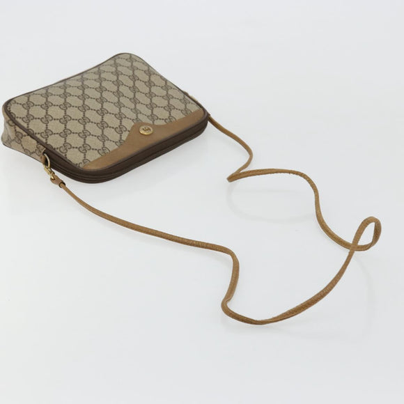 GUCCI GG Supreme Shoulder Bag Beige Gold 97 02 068 Auth ep14104