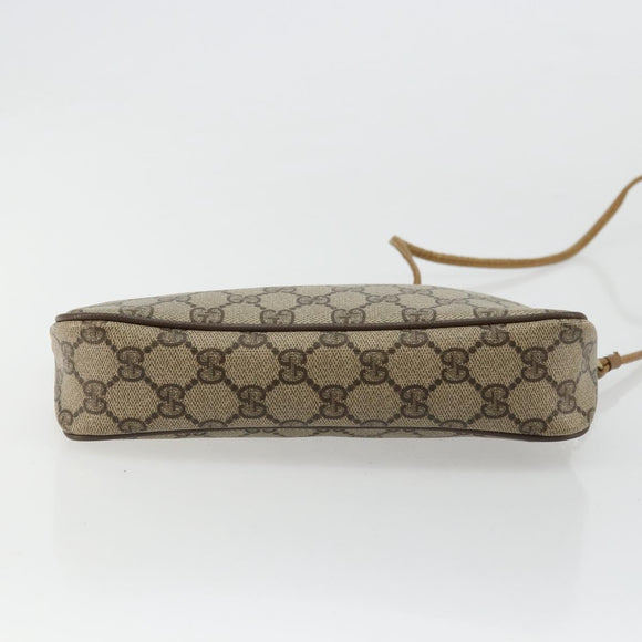 GUCCI GG Supreme Shoulder Bag Beige Gold 97 02 068 Auth ep14104
