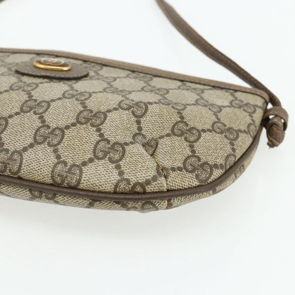 GUCCI GG Supreme Shoulder Bag PVC Beige Gold 904 02 020 Auth ep14105