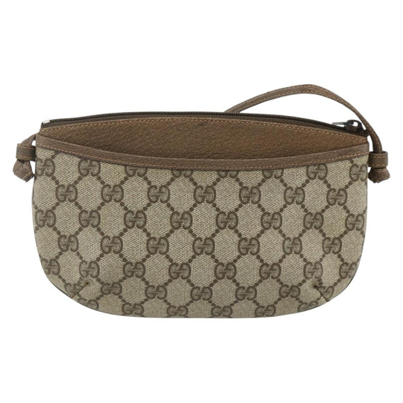 GUCCI GG Supreme Shoulder Bag PVC Beige Gold 904 02 020 Auth ep14105