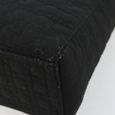 Christian Dior Canage Lady Dior Hand Bag Nylon Black Gold Auth ep14110-9