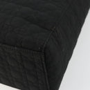 Christian Dior Canage Lady Dior Hand Bag Nylon Black Gold Auth ep14110-15