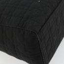Christian Dior Canage Lady Dior Hand Bag Nylon Black Gold Auth ep14110-16