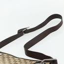 GUCCI GG Canvas Shoulder Bag Beige Silver 120841 Auth ep14120-8