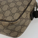 GUCCI GG Supreme Shoulder Bag PVC Beige Silver 114291 Auth ep14124-12