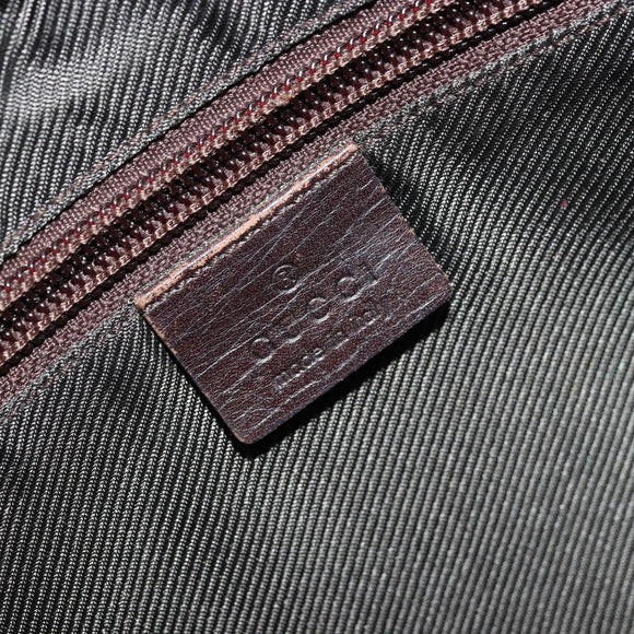 GUCCI GG Supreme Shoulder Bag PVC Beige Silver 114291 Auth ep14124