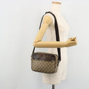 GUCCI GG Supreme Shoulder Bag PVC Beige Silver 114291 Auth ep14124-25